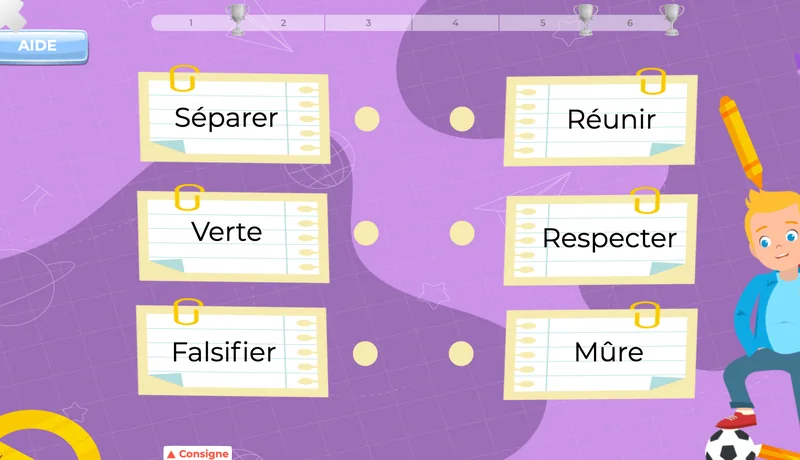 exercices français 6h 6eme primaire vocabulaire