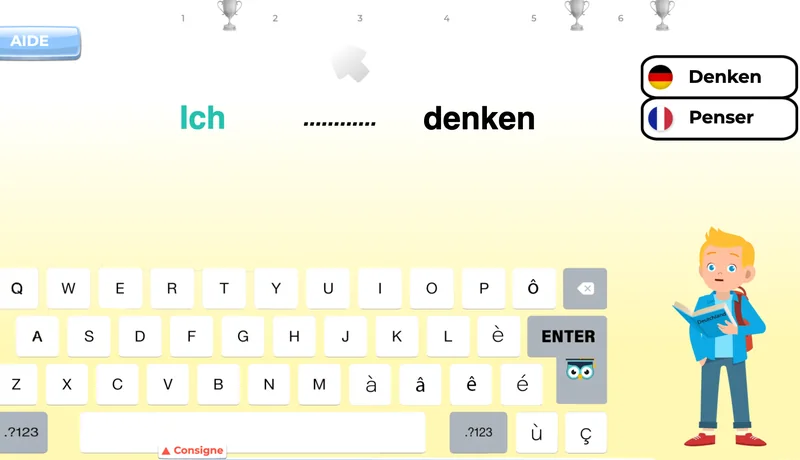 Exercices allemand 7p harmos conjugaison