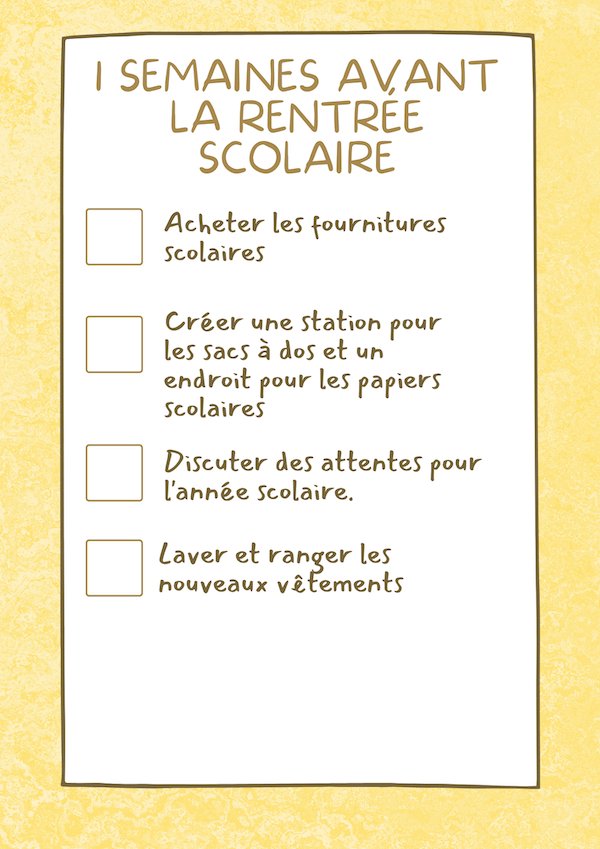 guide rentrée scolaire