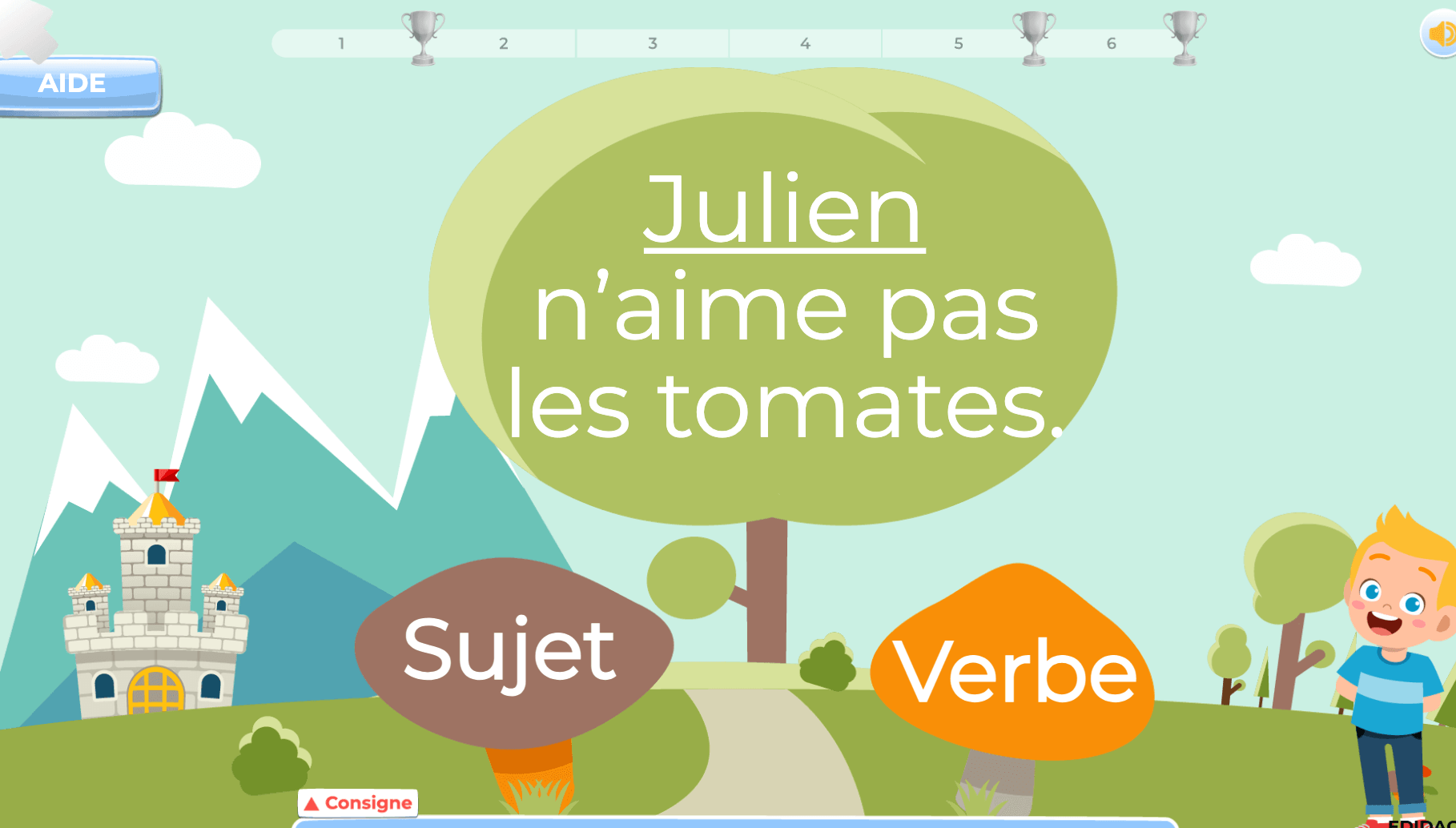 Exercices français et fiches corrigés 3P harmos grammaire