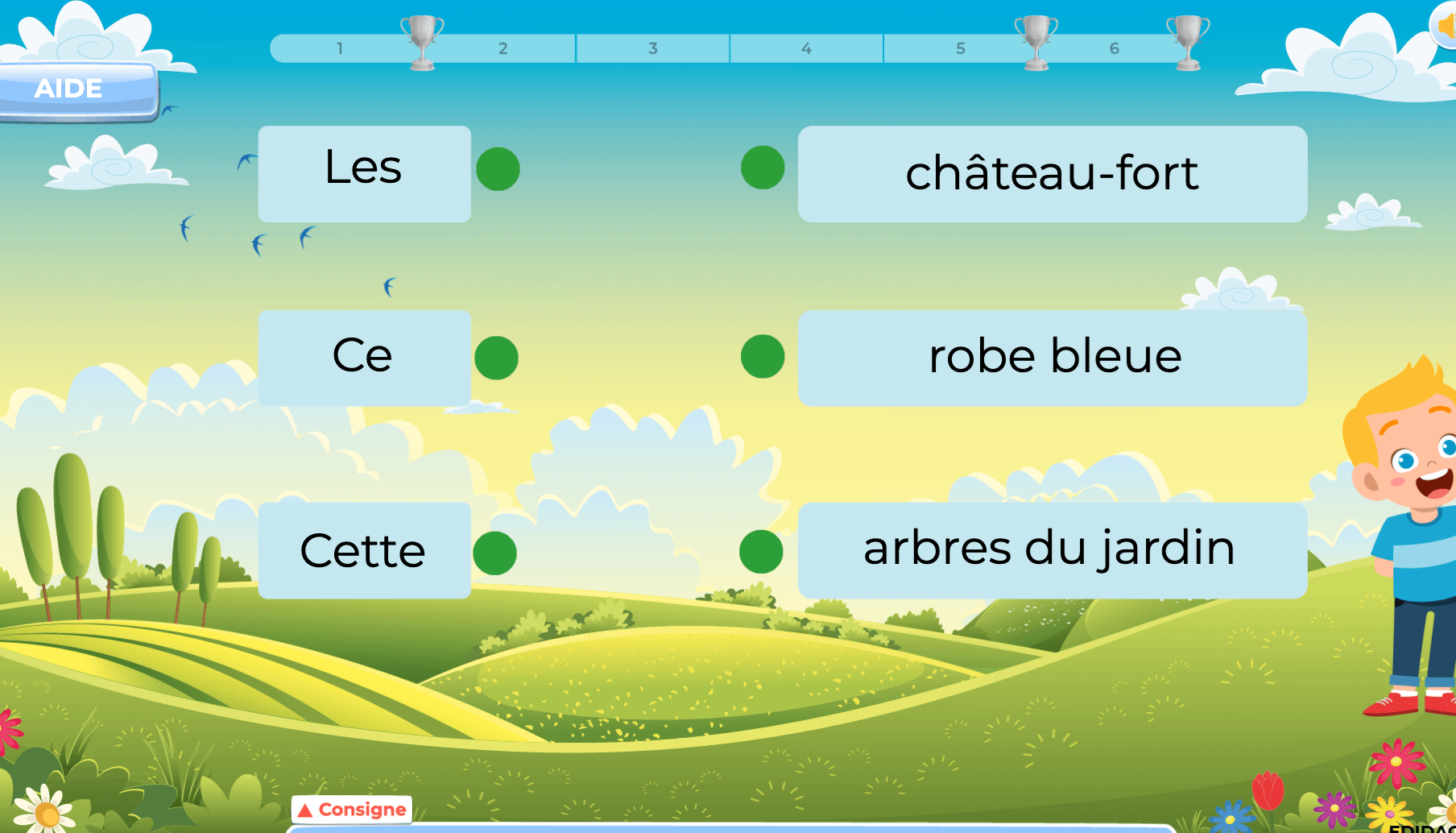 devoirs français 4P les déterminants