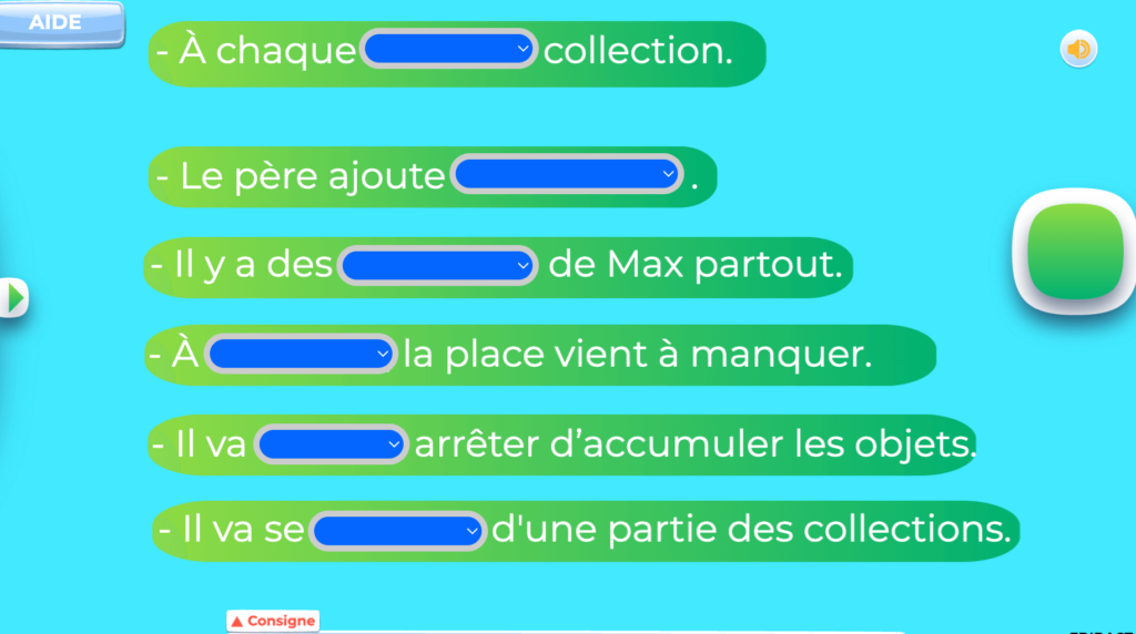 exercices français 6p harmos avec fiches de révisions et pdfs