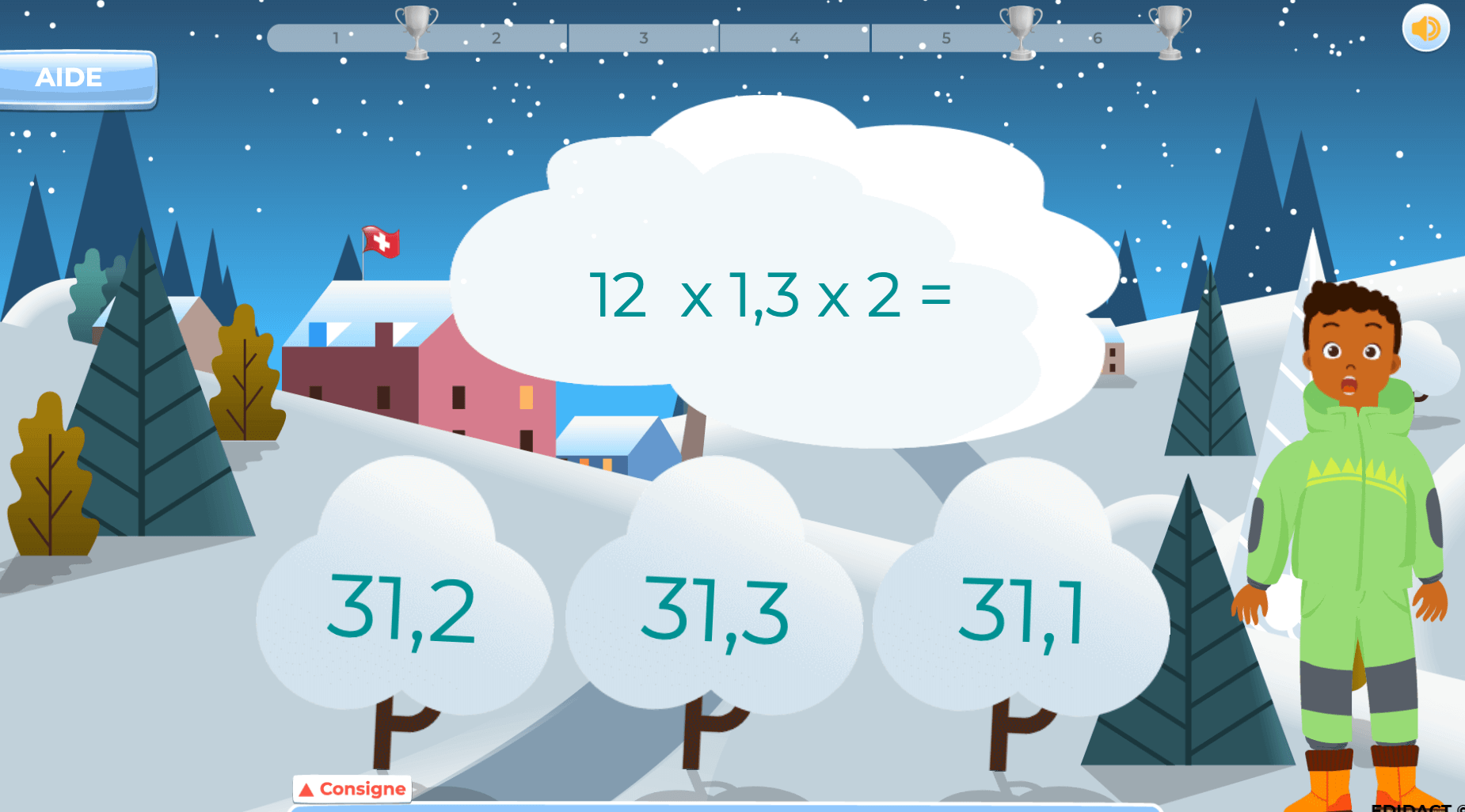 exercices maths 10h suisse calcul decimal