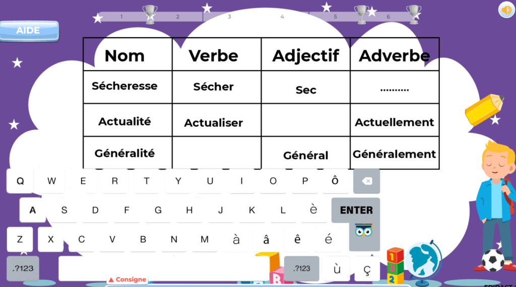 exercices français 9 harmos 9eme