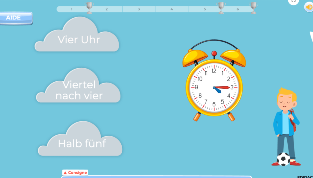 exercices revision allemand comprehension heures