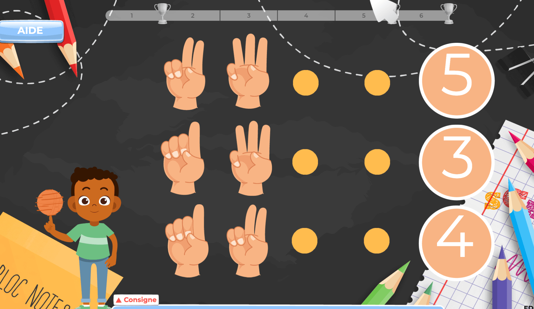 apprendre à compter 4 ans 1ère primaire harmos