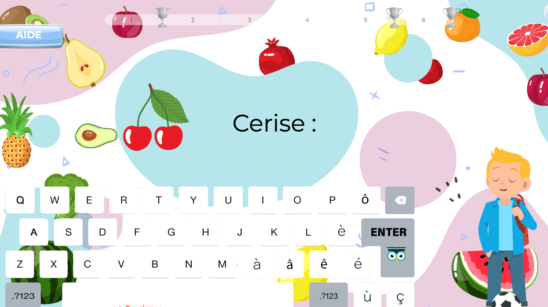 Jeu de vocabulaire anglais interactif en ligne pour enfants – adapté au niveau 6P Harmos suisse romande