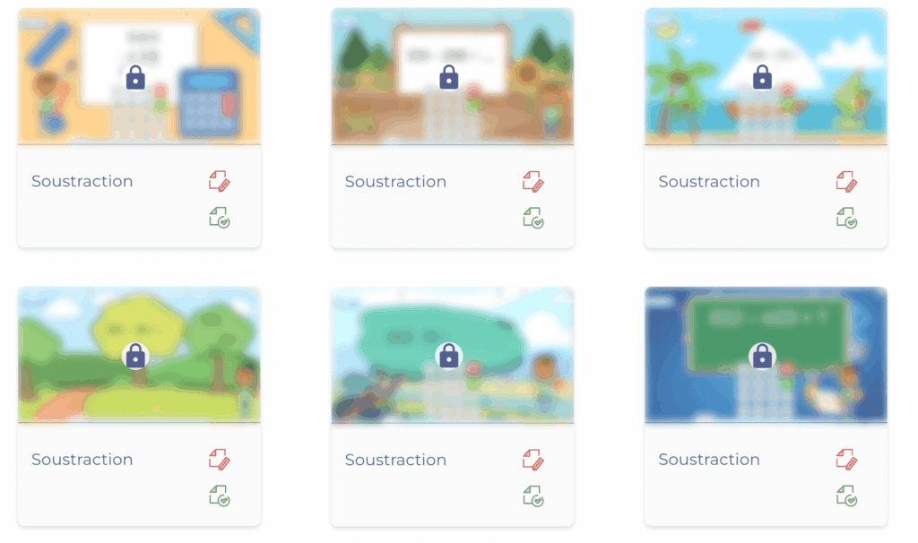 exercices soustractions