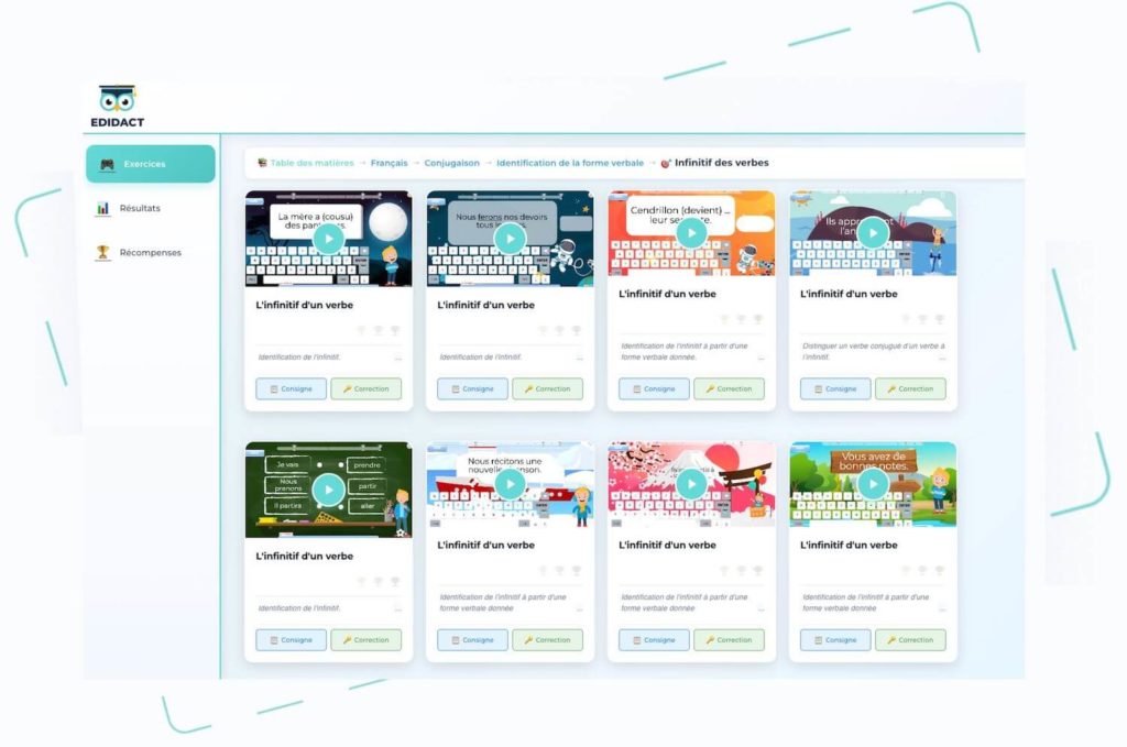 Apprentissage en ligne avec Edidact : exercices interactifs pour toutes les matières et tous les niveaux scolaires