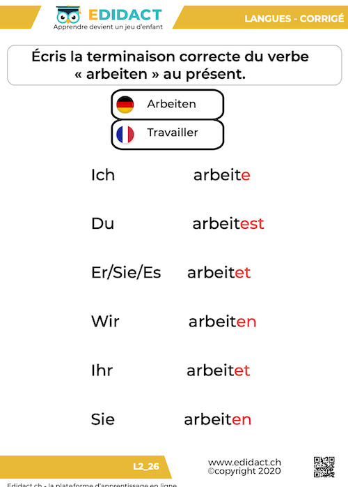 allemand fiches pdf 10h harmos correction imprimable