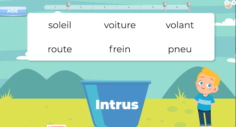Exercice les mots de la même famille en ligne avec correction immédiate