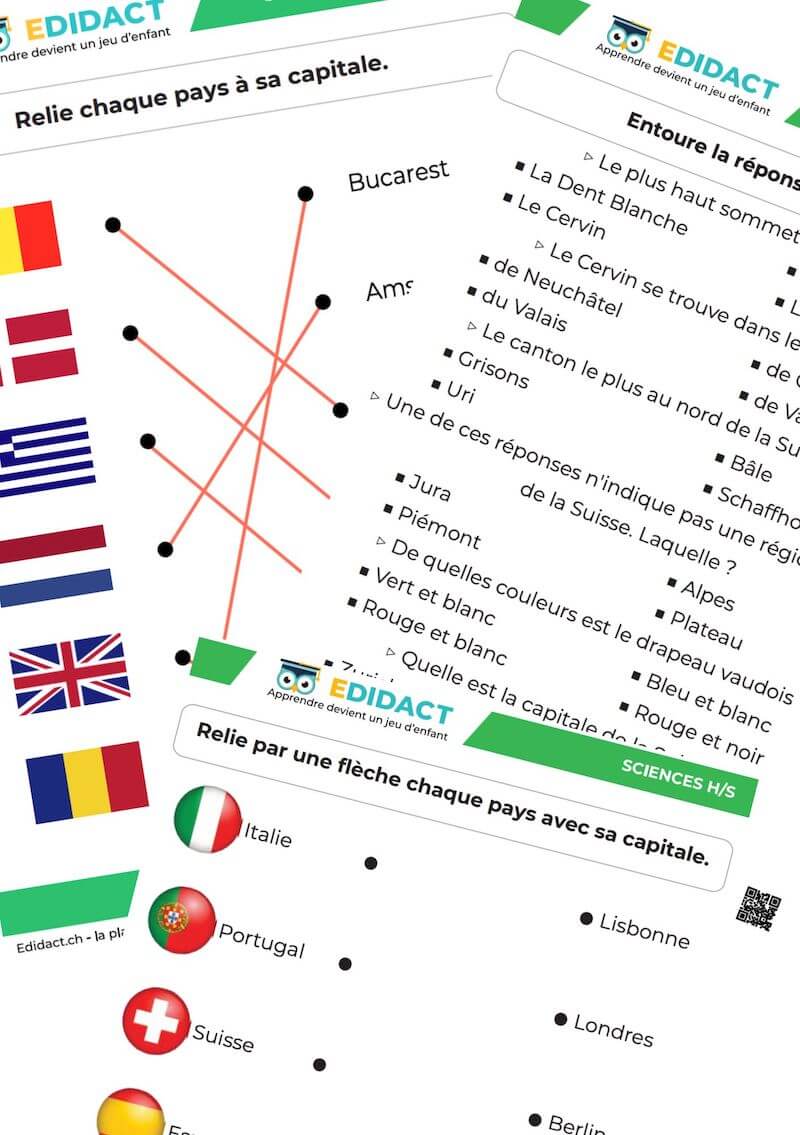 exercices géographie fiches pdf et corrigé